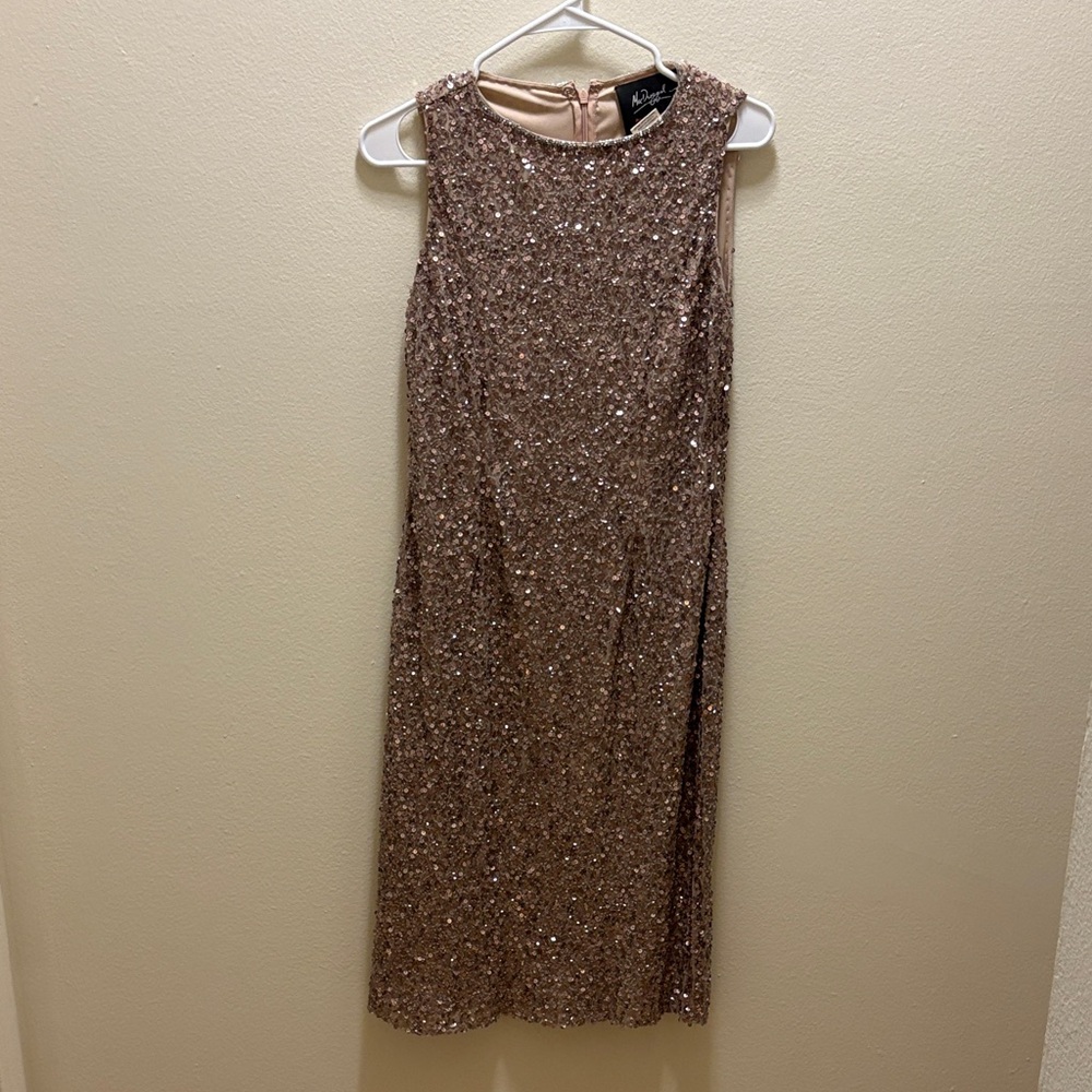 Mac Duggal rhinestone dress